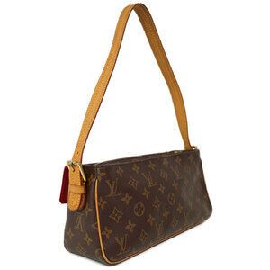 Louis Vuitton Bag Leather Cite Viva Brown Semi Shoulder Monogram